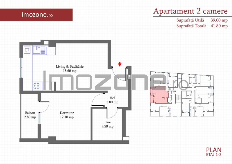 Militari langa metrou Pacii, ap. 2 camere 42 mp, etaj 2, liber, nou, comision 0%